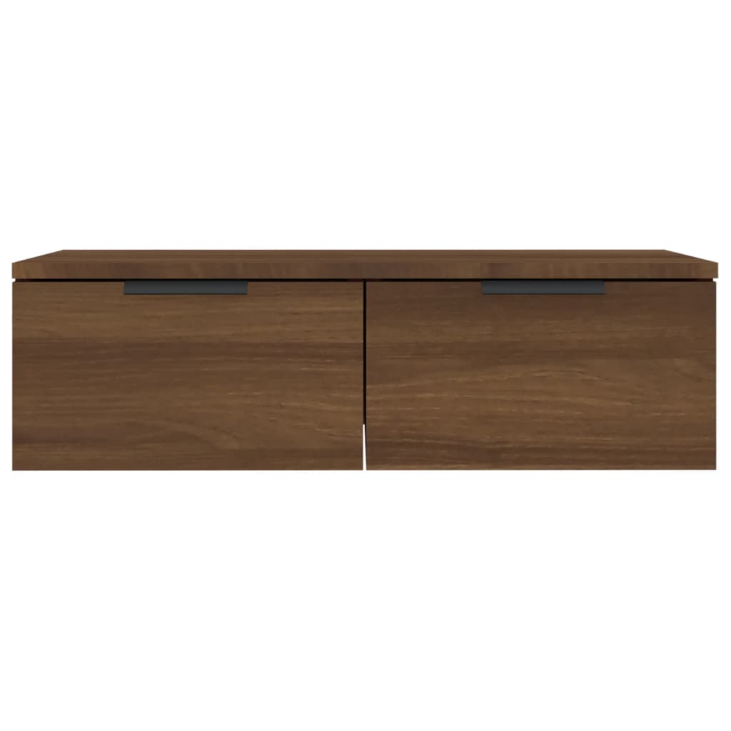 Wandkast 68x30x20 cm bewerkt hout oud houtkleurig