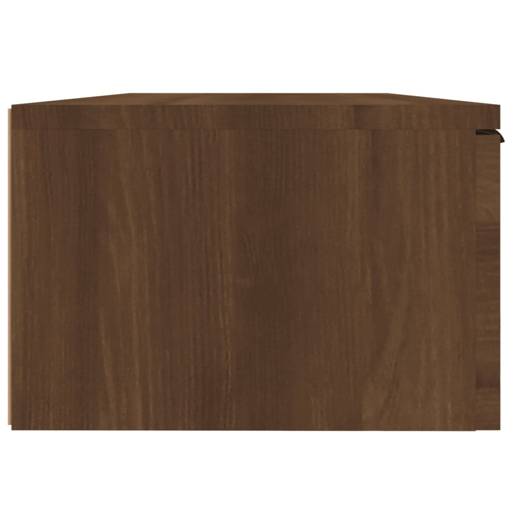 Wandkast 68x30x20 cm bewerkt hout oud houtkleurig