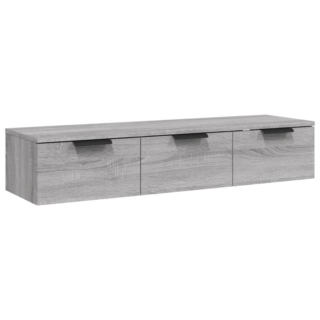 Wandkast 102x30x20 cm bewerkt hout