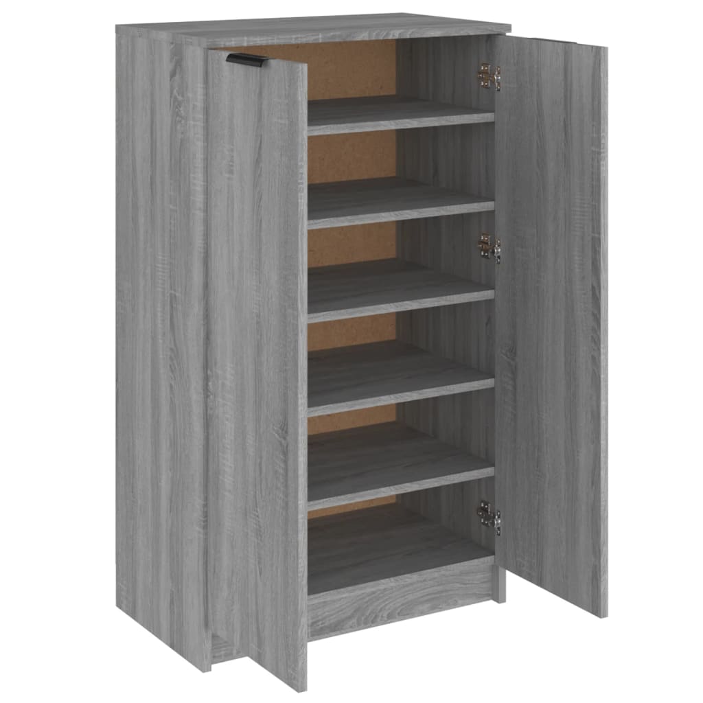 Schoenenkast 59x35x100 cm bewerkt hout