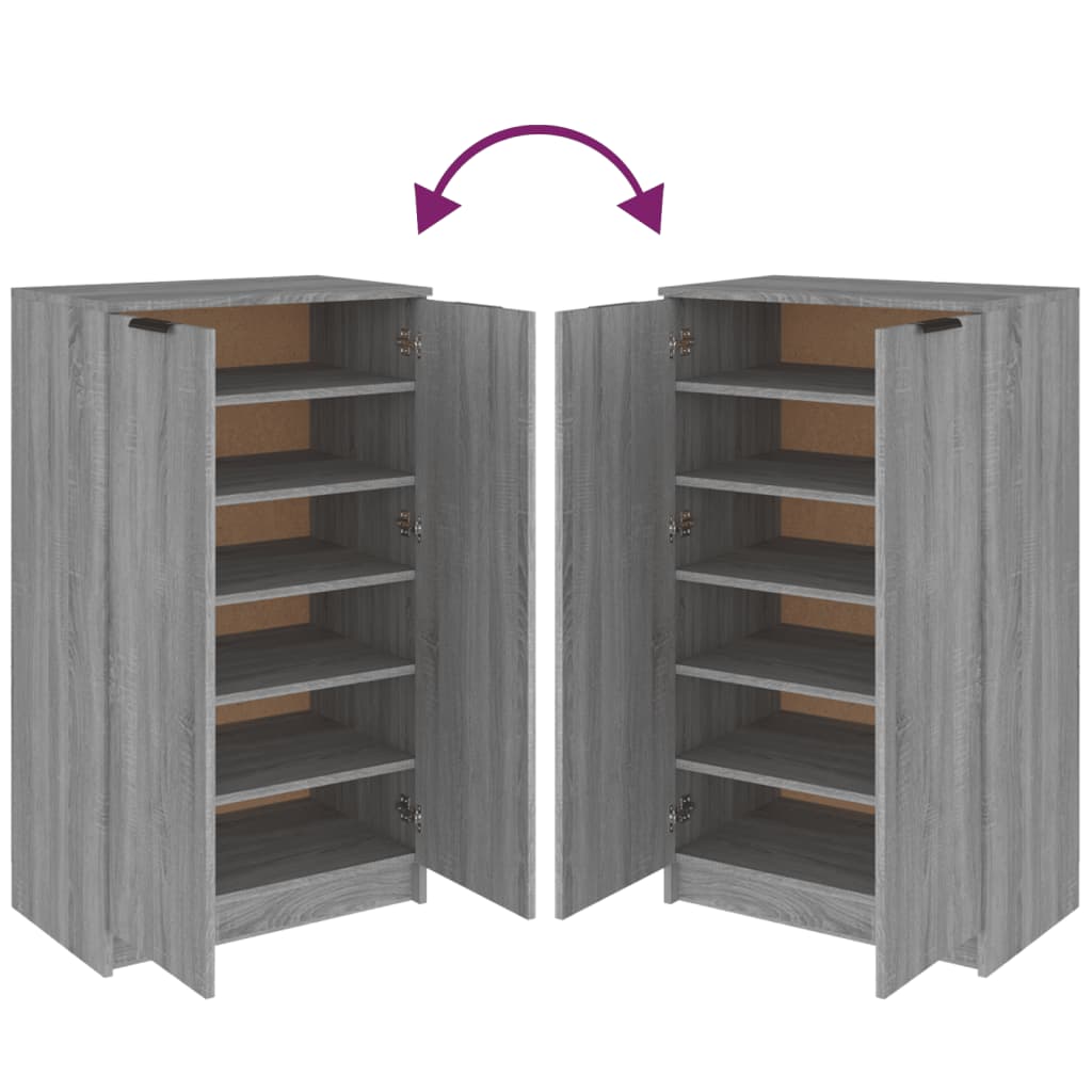 Schoenenkast 59x35x100 cm bewerkt hout