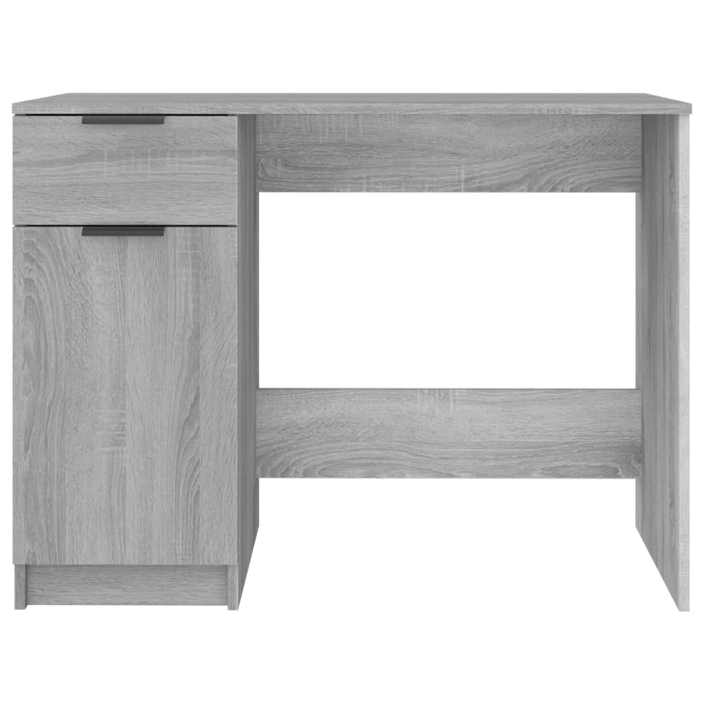 Bureau 100x50x75 cm bewerkt hout eikenkleurig