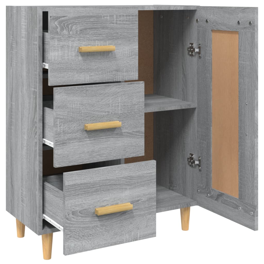 Dressoir 69,5x34x90 cm bewerkt hout