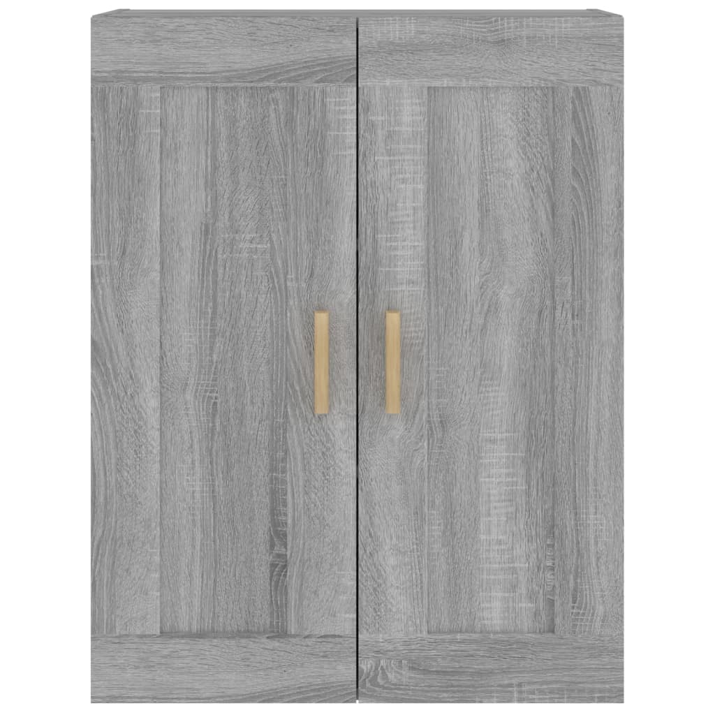 Wandkast 69,5x32,5x90 cm bewerkt hout