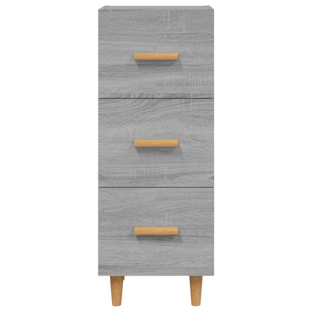 Dressoir 34,5x34x90 cm bewerkt hout eikenkleurig