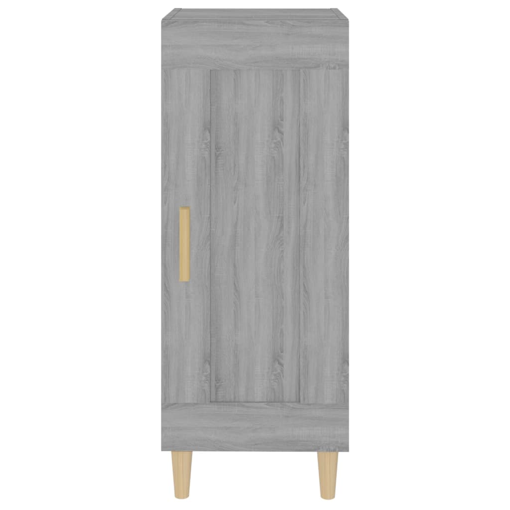 Dressoir 34,5x34x90 cm bewerkt hout eikenkleurig