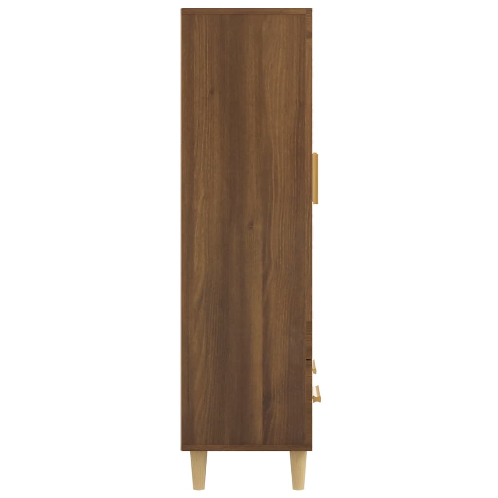 Hoge kast 70x31x115 cm bewerkt hout