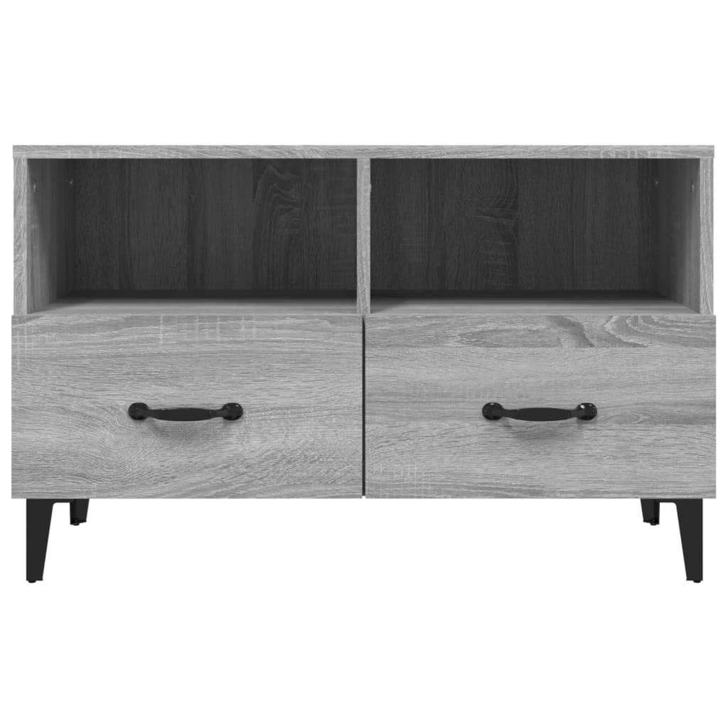 Tv-meubel 80x36x50 cm bewerkt hout