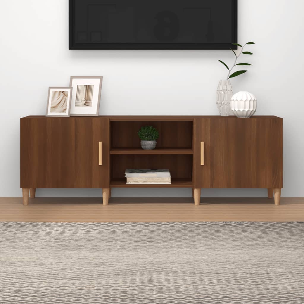 Tv-meubel 150x30x50 cm bewerkt hout