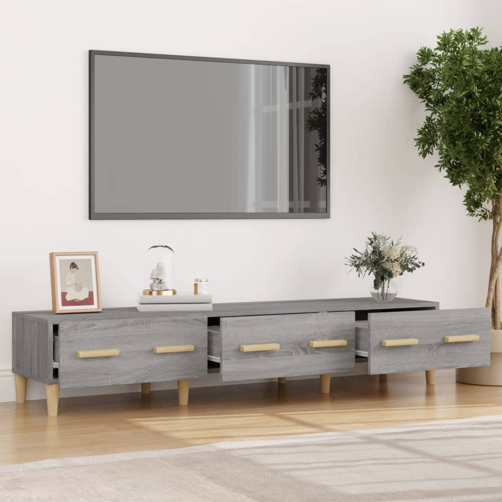 Tv-meubel 150x34,5x30 cm bewerkt hout