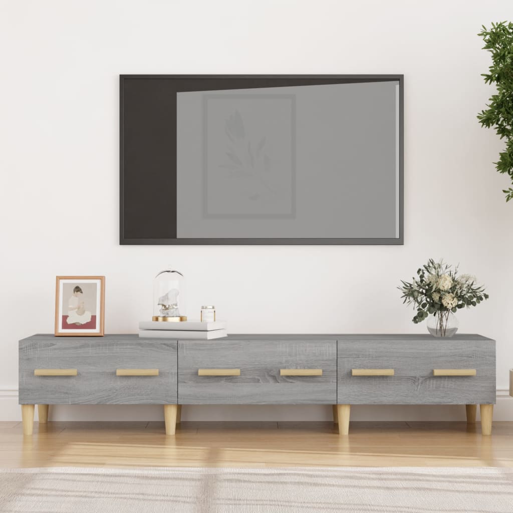 Tv-meubel 150x34,5x30 cm bewerkt hout