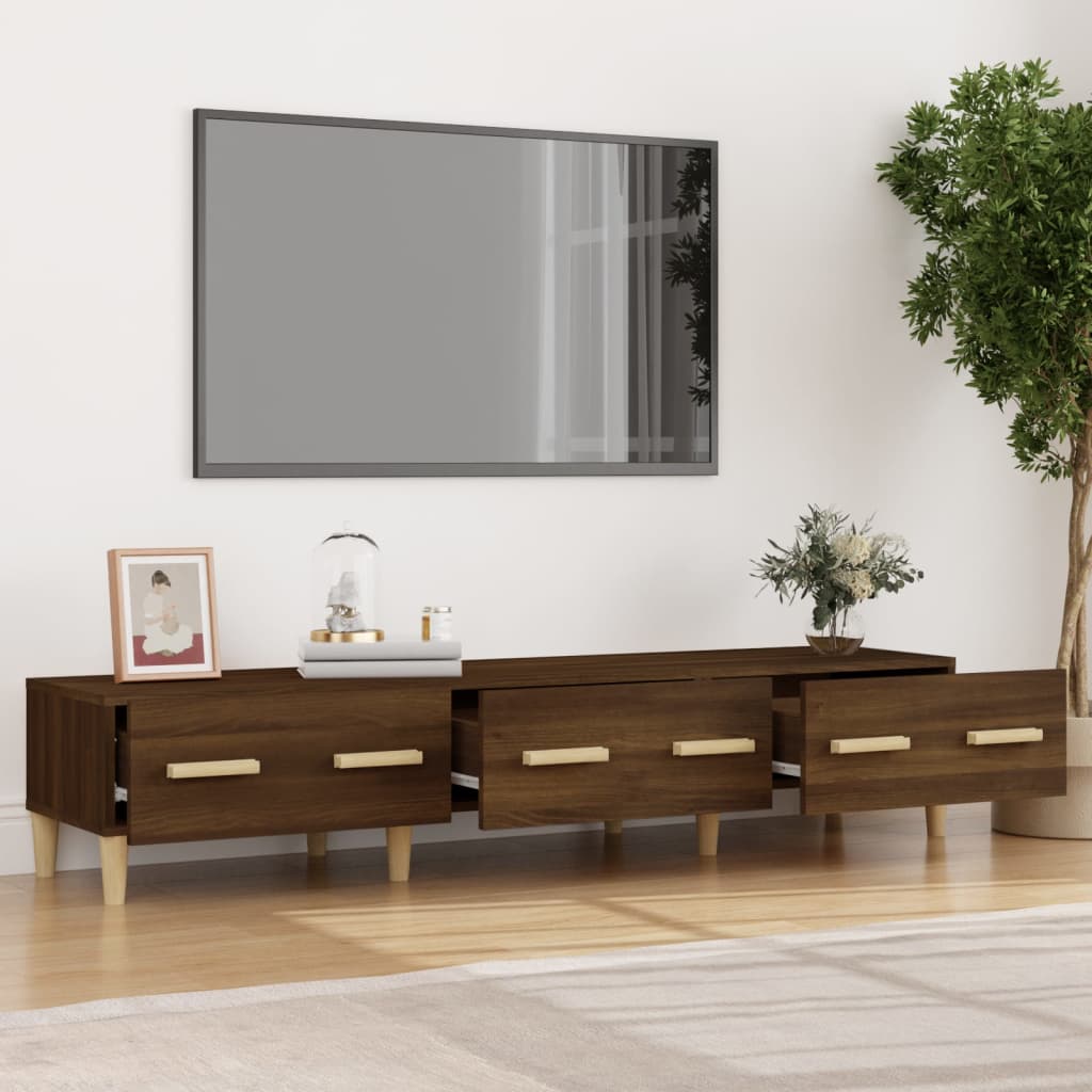 Tv-meubel 150x34,5x30 cm bewerkt hout