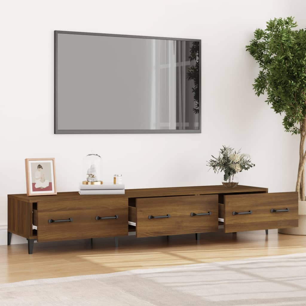 Tv-meubel 150x34,5x30 cm bewerkt hout