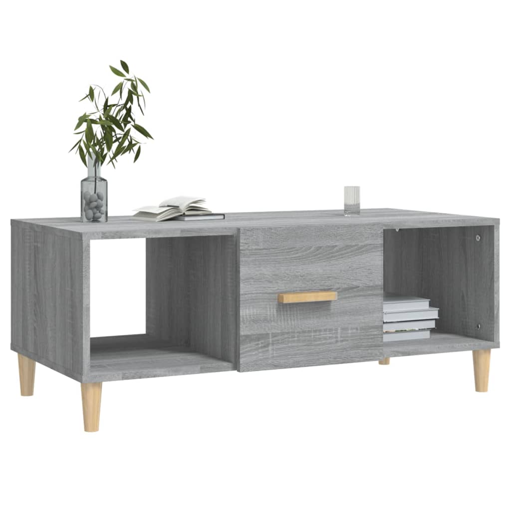 Salontafel 102x50x40 cm bewerkt hout