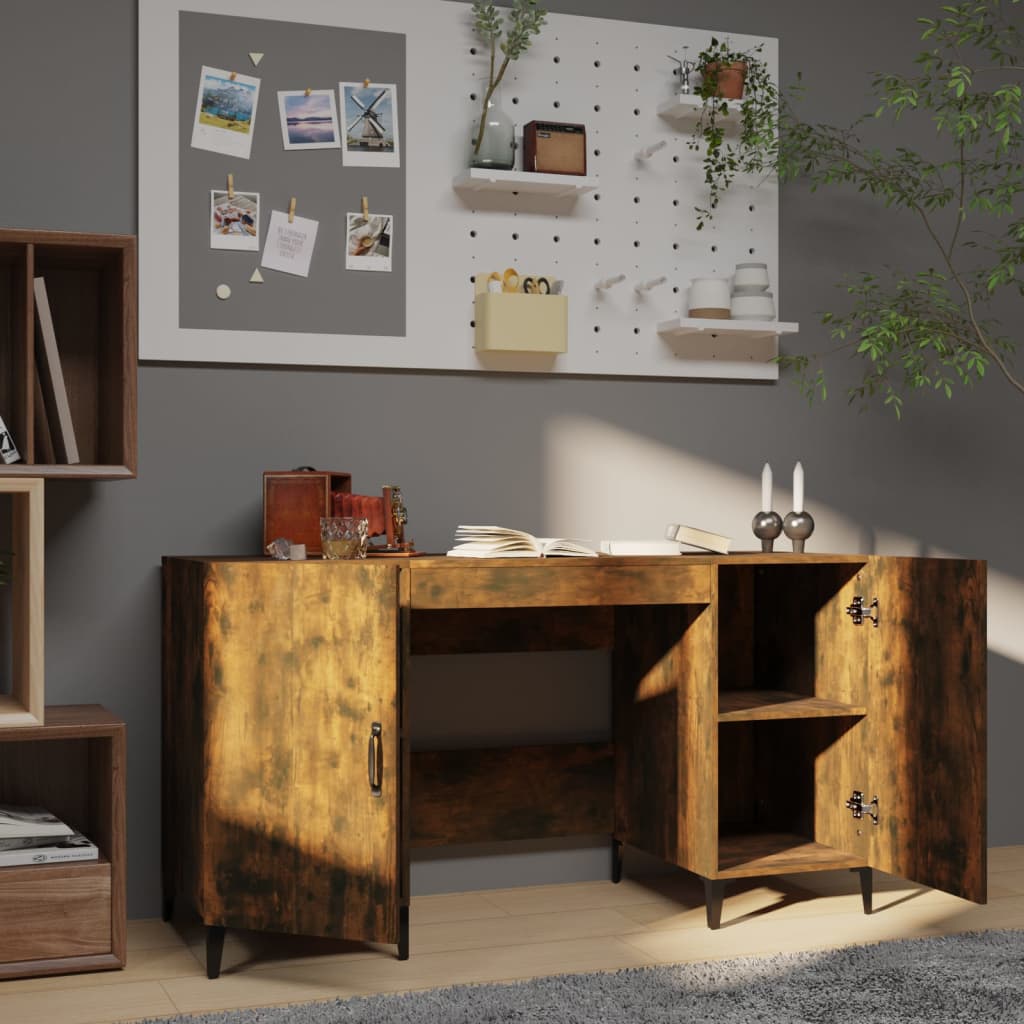 Bureau 140x50x75 cm bewerkt hout