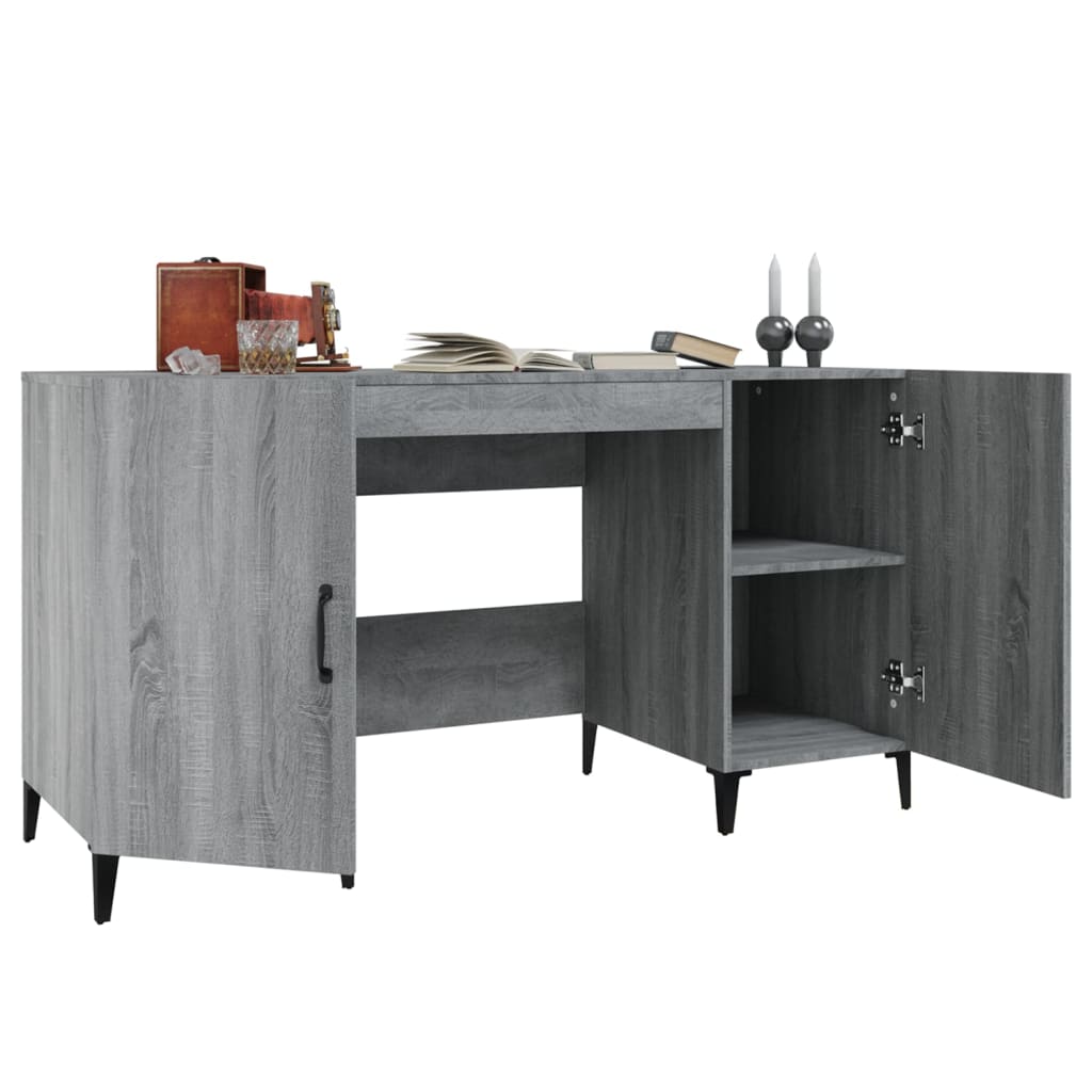 Bureau 140x50x75 cm bewerkt hout