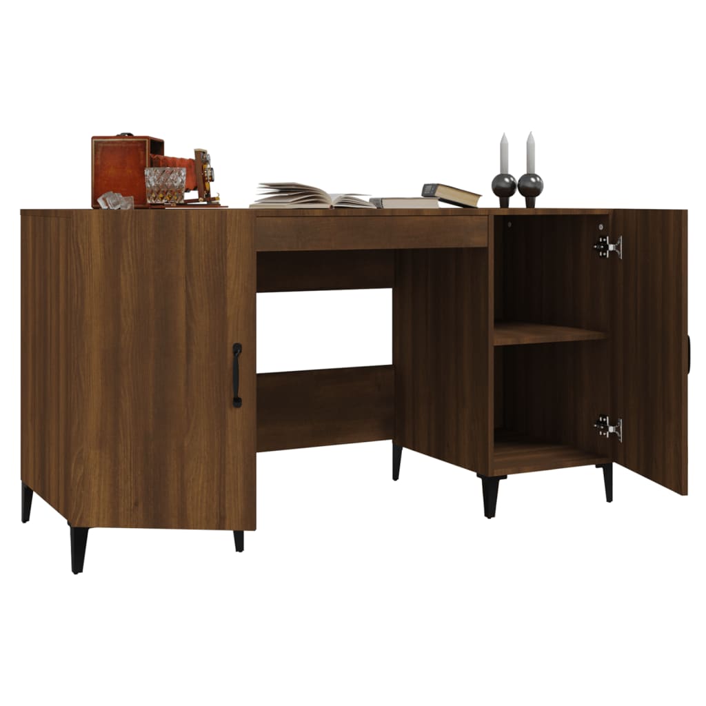 Bureau 140x50x75 cm bewerkt hout