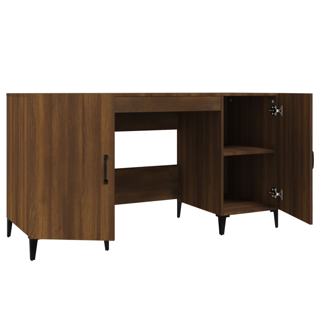 Bureau 140x50x75 cm bewerkt hout