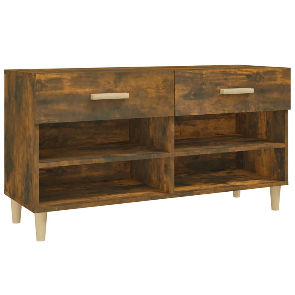 Schoenenkast 102x35x55 cm bewerkt hout