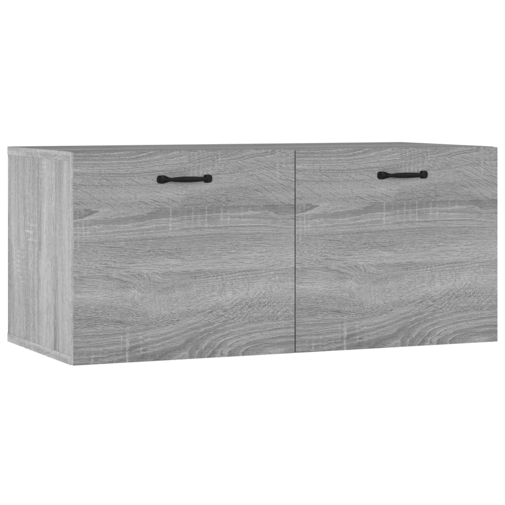 Wandkast 80x36,5x35 cm bewerkt hout