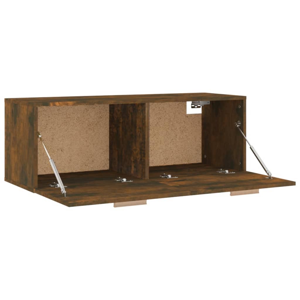 Wandkast 100x36,5x35 cm bewerkt hout