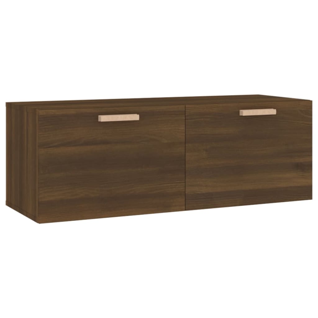 Wandkast 100x36,5x35 cm bewerkt hout