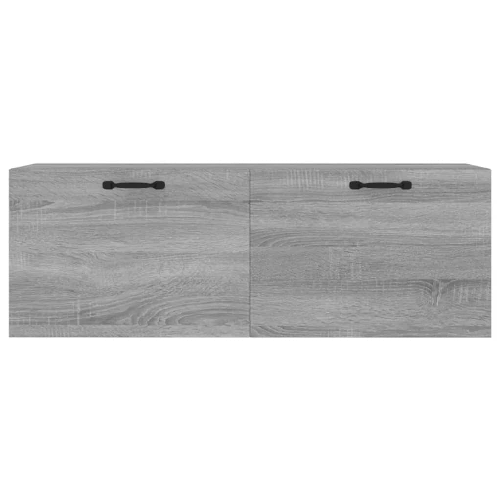 Wandkast 100x36,5x35 cm bewerkt hout eikenkleurig