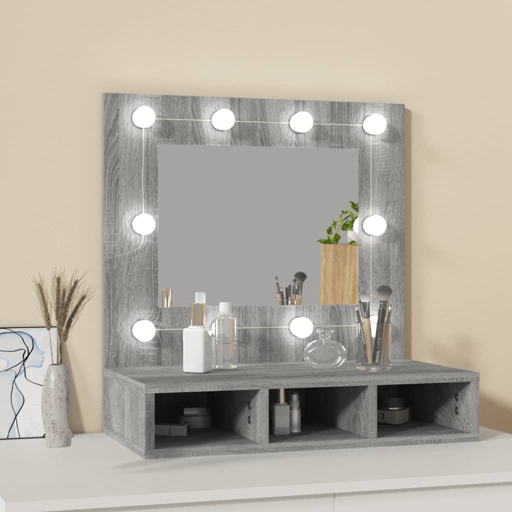 Spiegelkast met LED-verlichting 60x31,5x62 cm