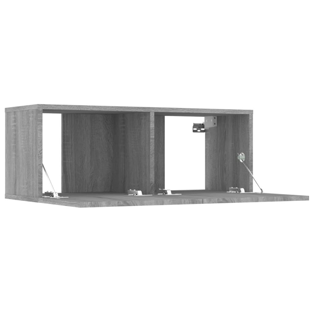 Tv-meubel 80x30x30 cm bewerkt hout bruin eikenkleur