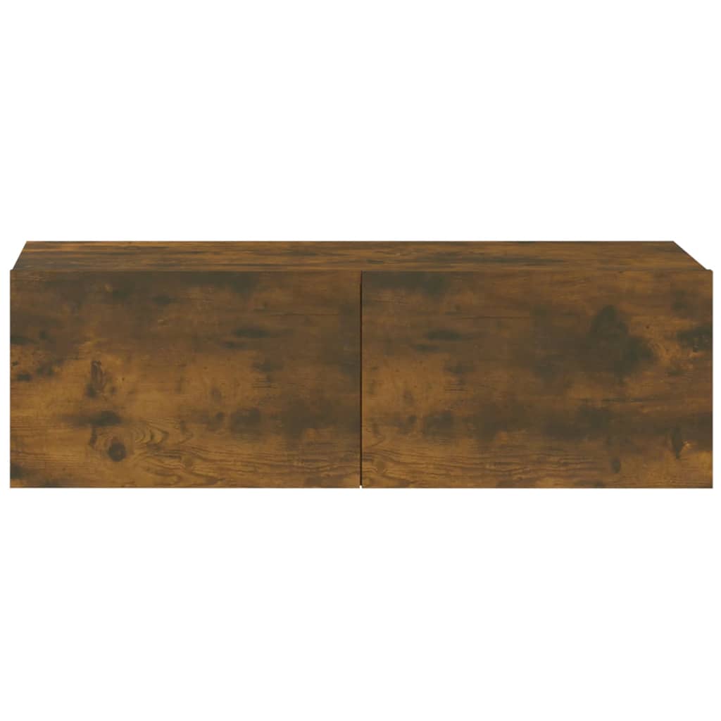 Tv-wandmeubels 2 st 100x30x30 cm hout bruin eikenkleurig