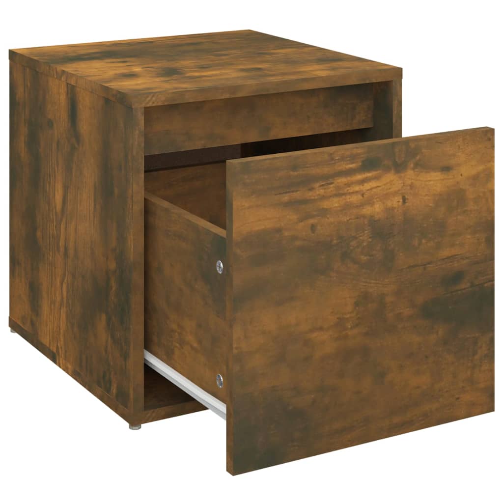 Opbergbox met lade 40,5x40x40 cm bewerkt hout