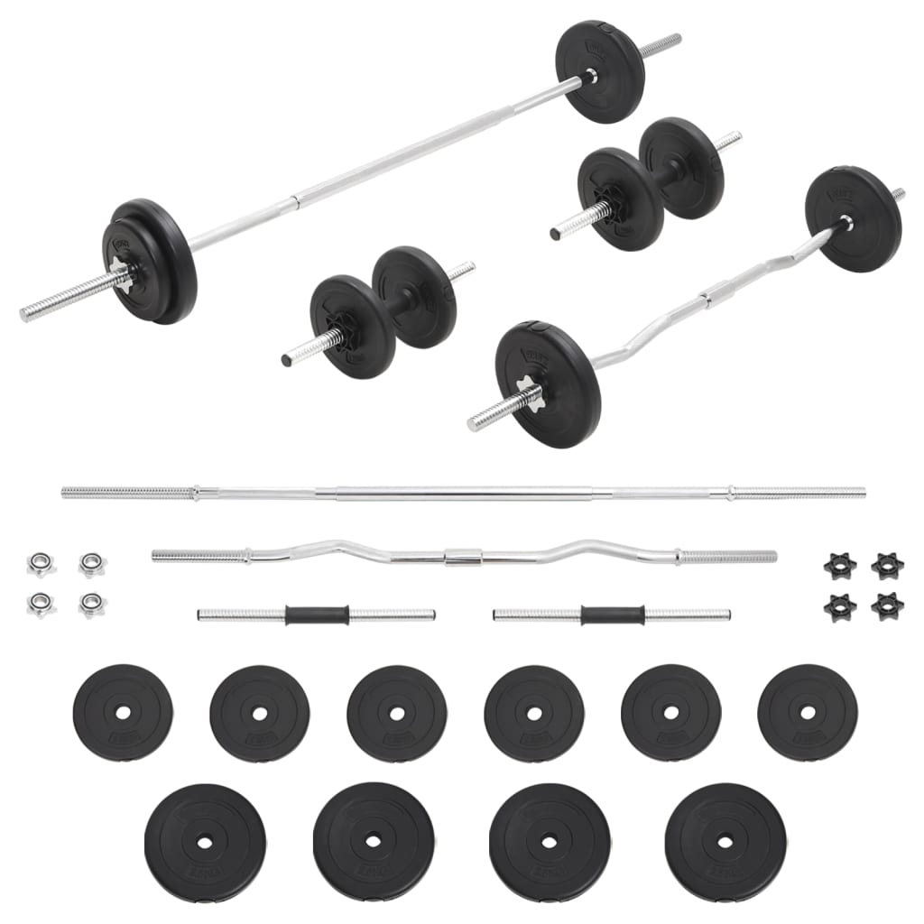 Halterset met gewichten 120 kg