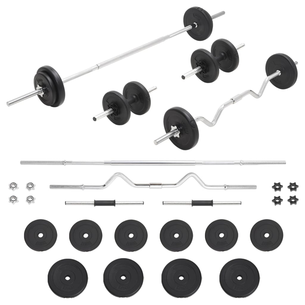 Halterset met gewichten 120 kg