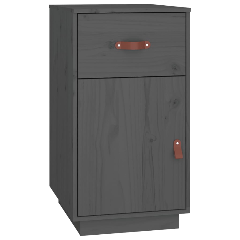 Bureau met kastjes 135x50x75 cm massief grenenhout