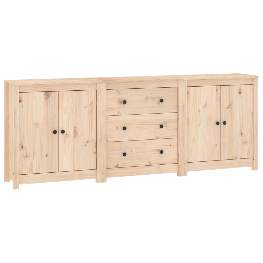 Dressoir 210x35x80 cm massief grenenhout