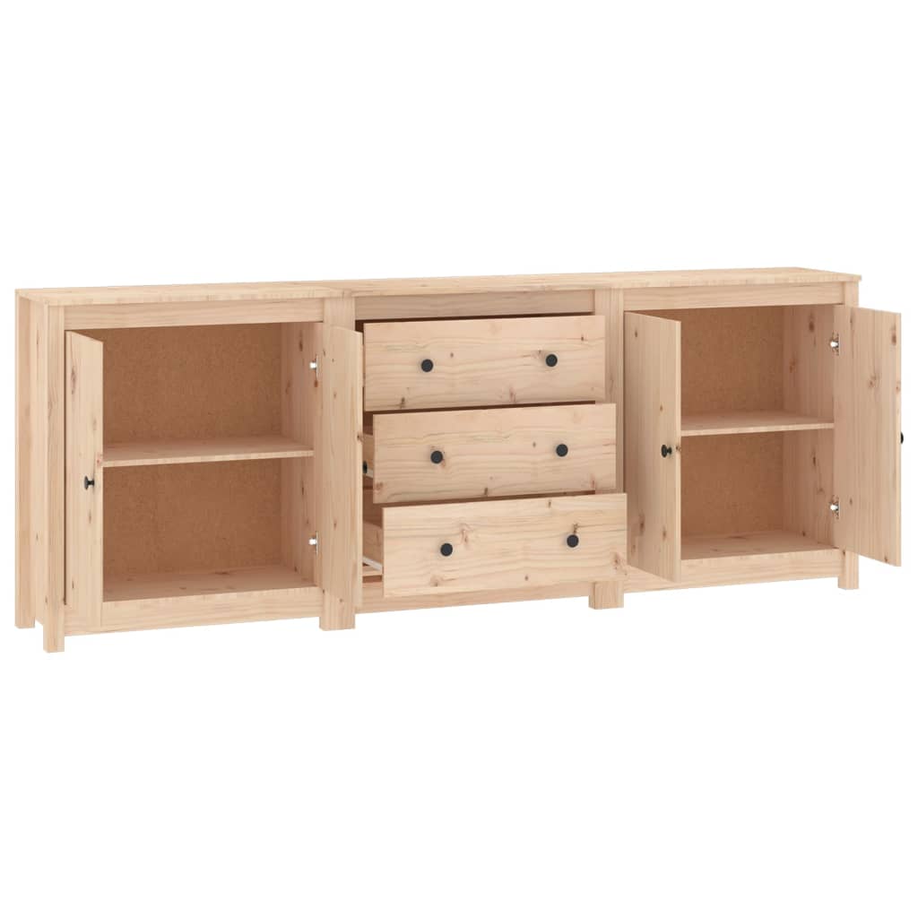 Dressoir 210x35x80 cm massief grenenhout