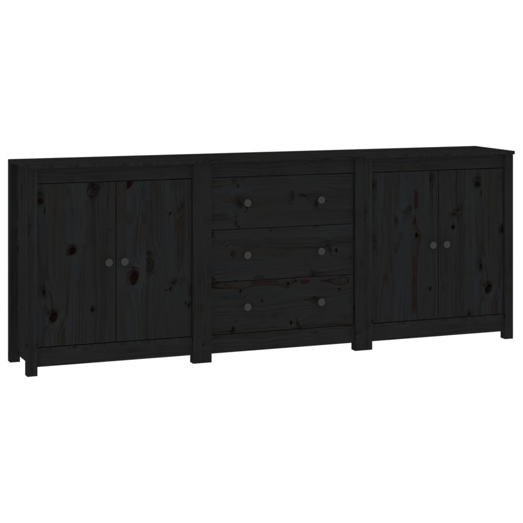 Dressoir 210x35x80 cm massief grenenhout