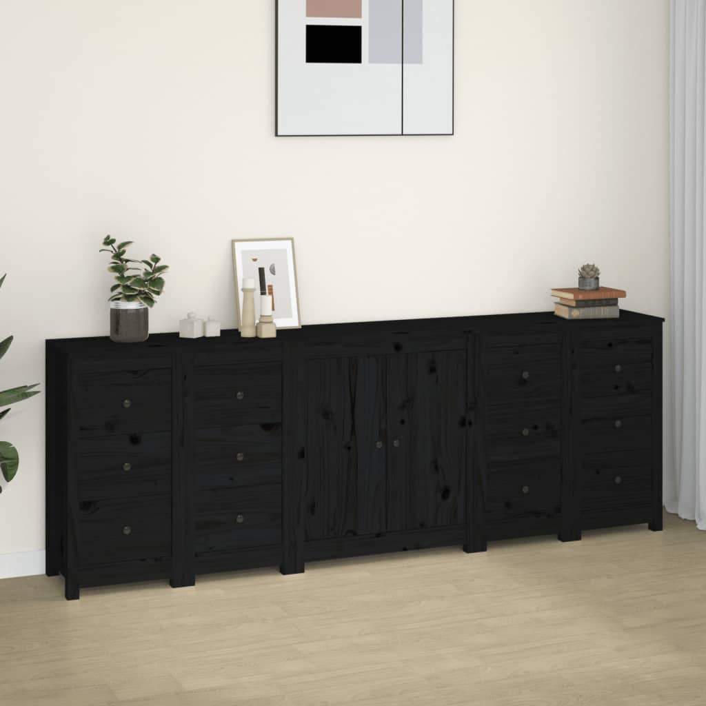 Dressoir 230x35x80 cm massief grenenhout