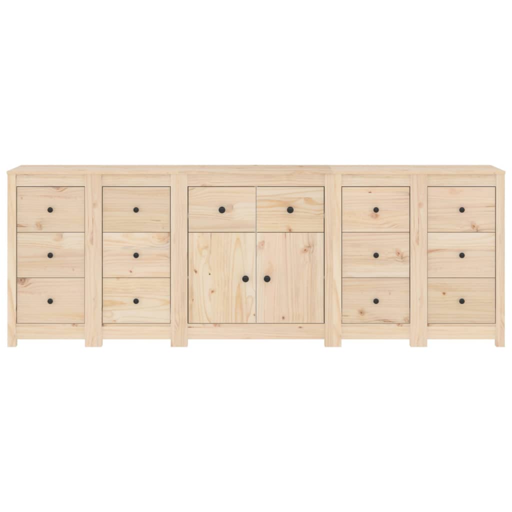 Dressoir 230x35x80 cm massief grenenhout