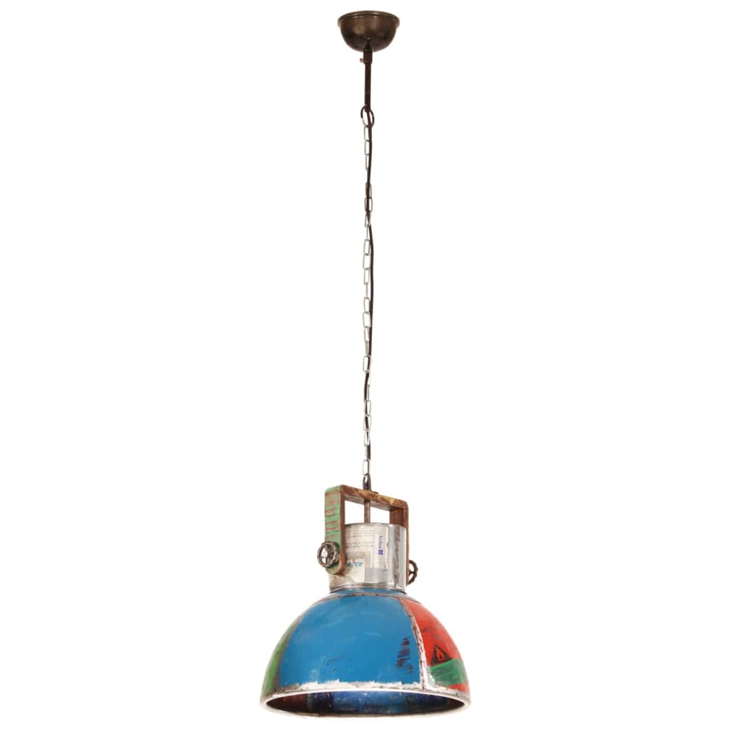 Hanglamp industrieel rond 25 W E27 40 cm wit