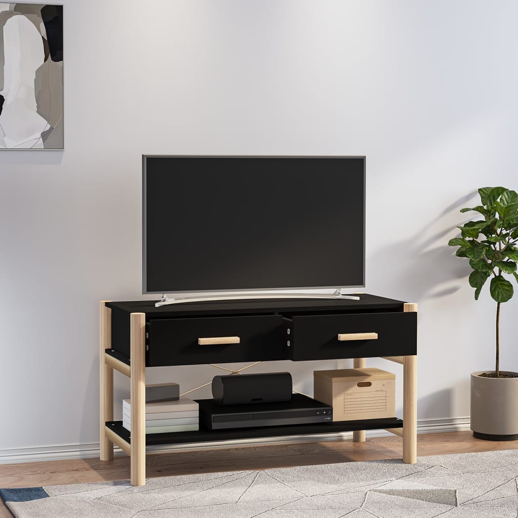 Tv-meubel 82x38x45 cm bewerkt hout