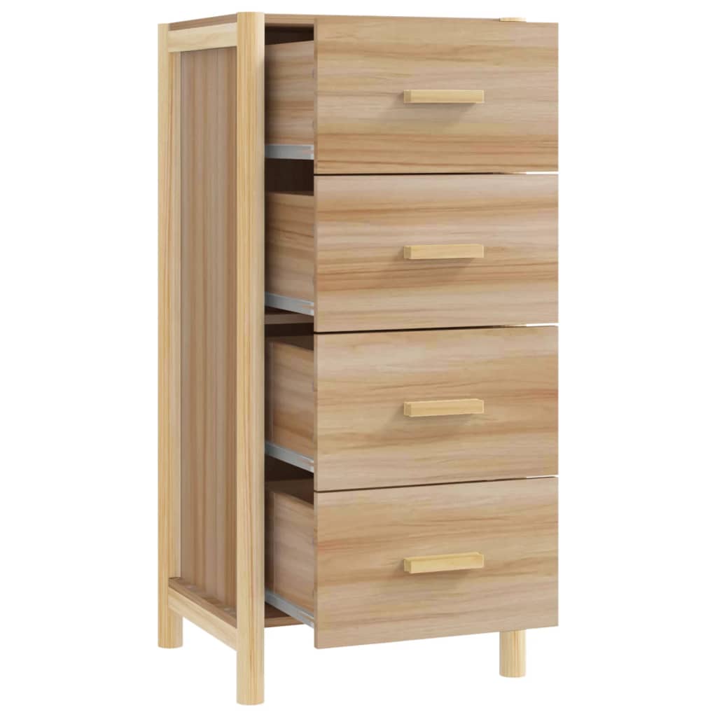 Hoge kast 42x38x90 cm bewerkt hout