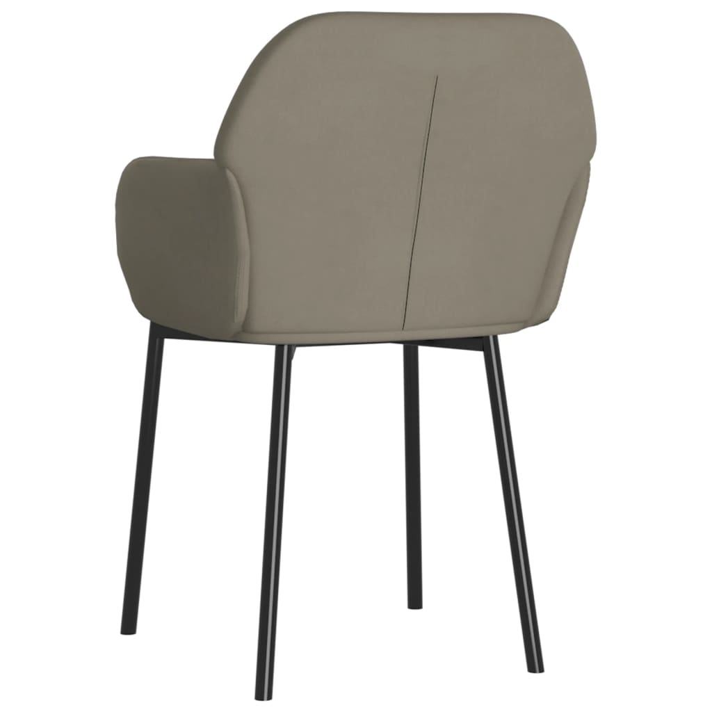 Eetkamerstoelen 2 st fluweel