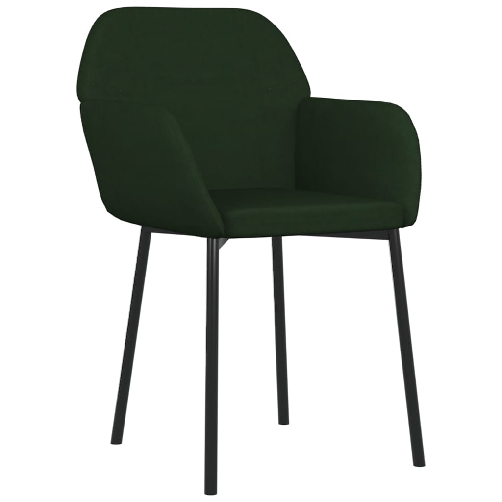 Eetkamerstoelen 2 st fluweel