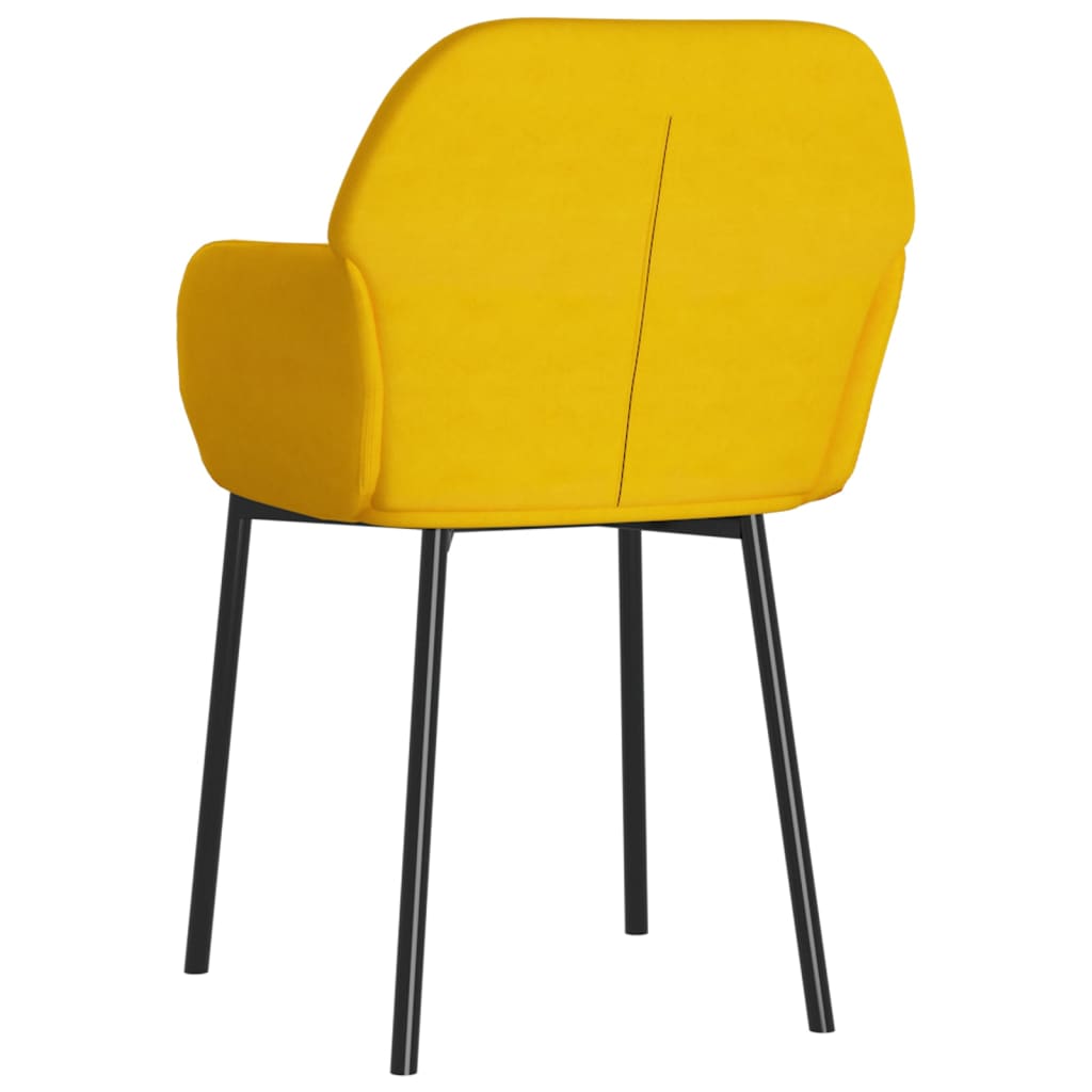 Eetkamerstoelen 2 st fluweel