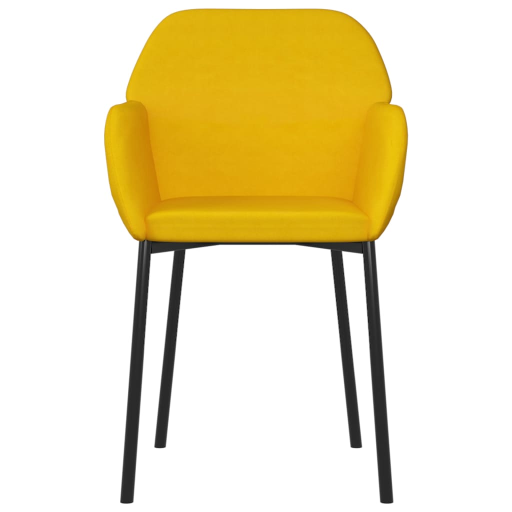 Eetkamerstoelen 2 st fluweel