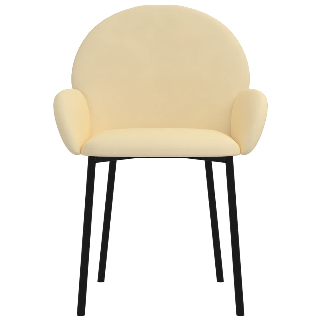 Eetkamerstoelen 2 st fluweel