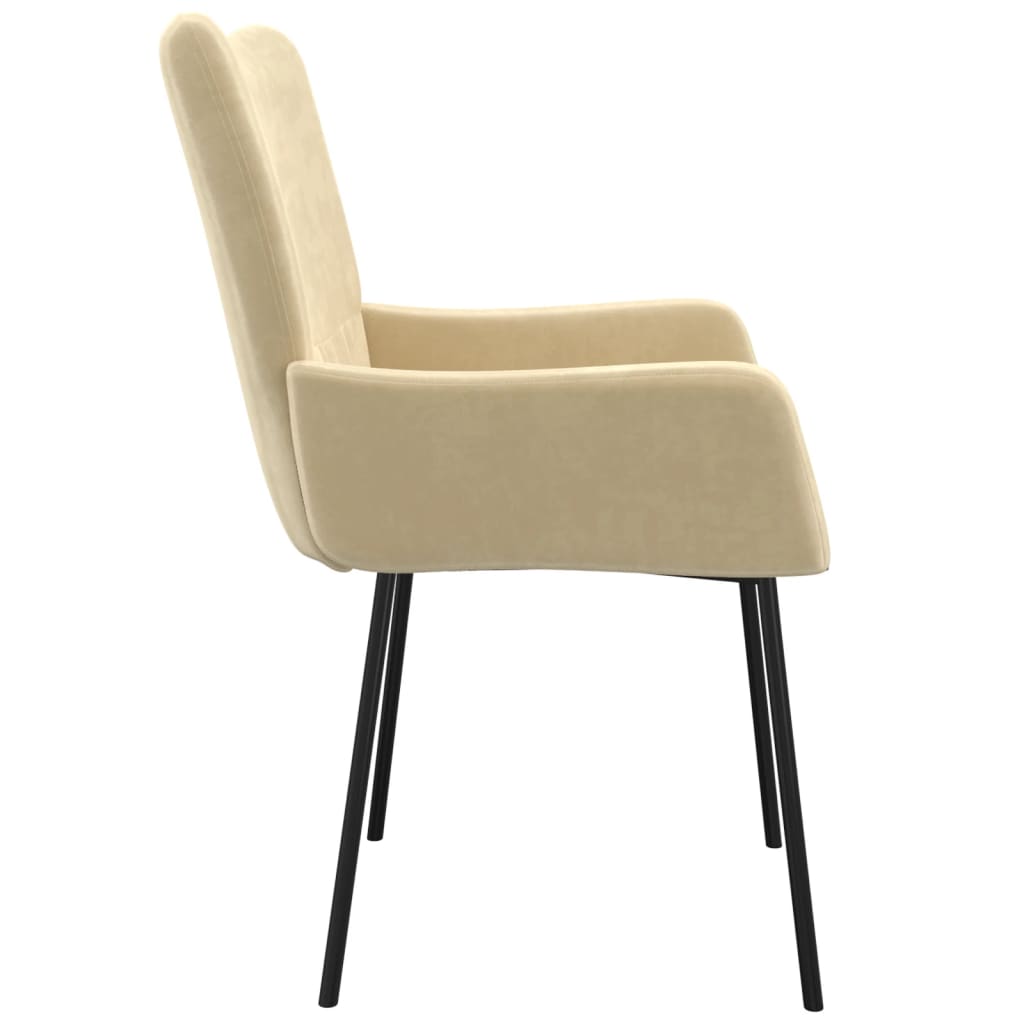 Eetkamerstoelen 2 st fluweel