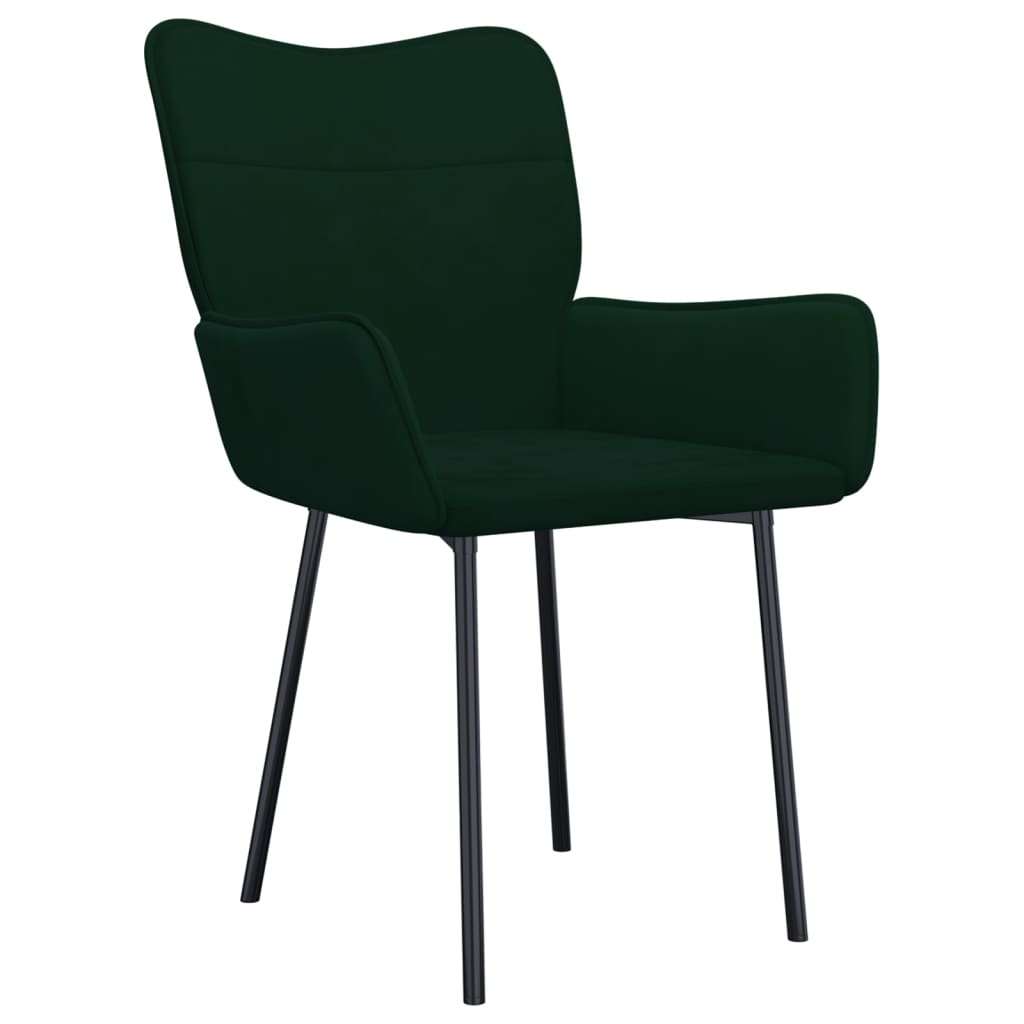 Eetkamerstoelen 2 st fluweel