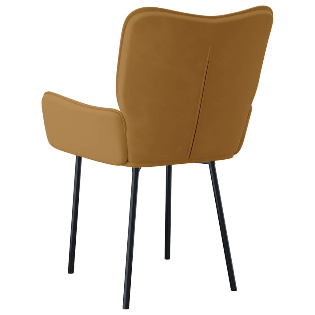 Eetkamerstoelen 2 st fluweel